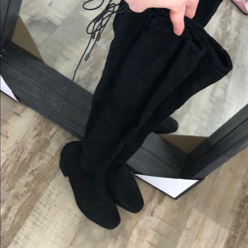 Black Suede Tall/Over the knee boots for Fall